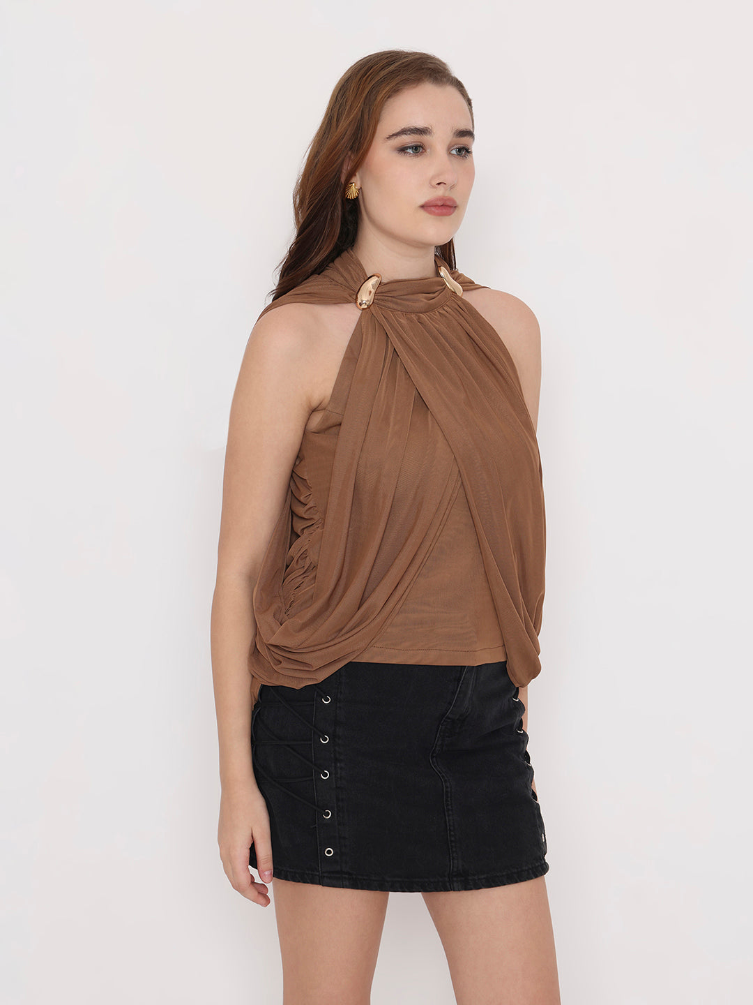 Athena Draped Halter Top
