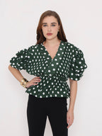 Emerald Dot Top