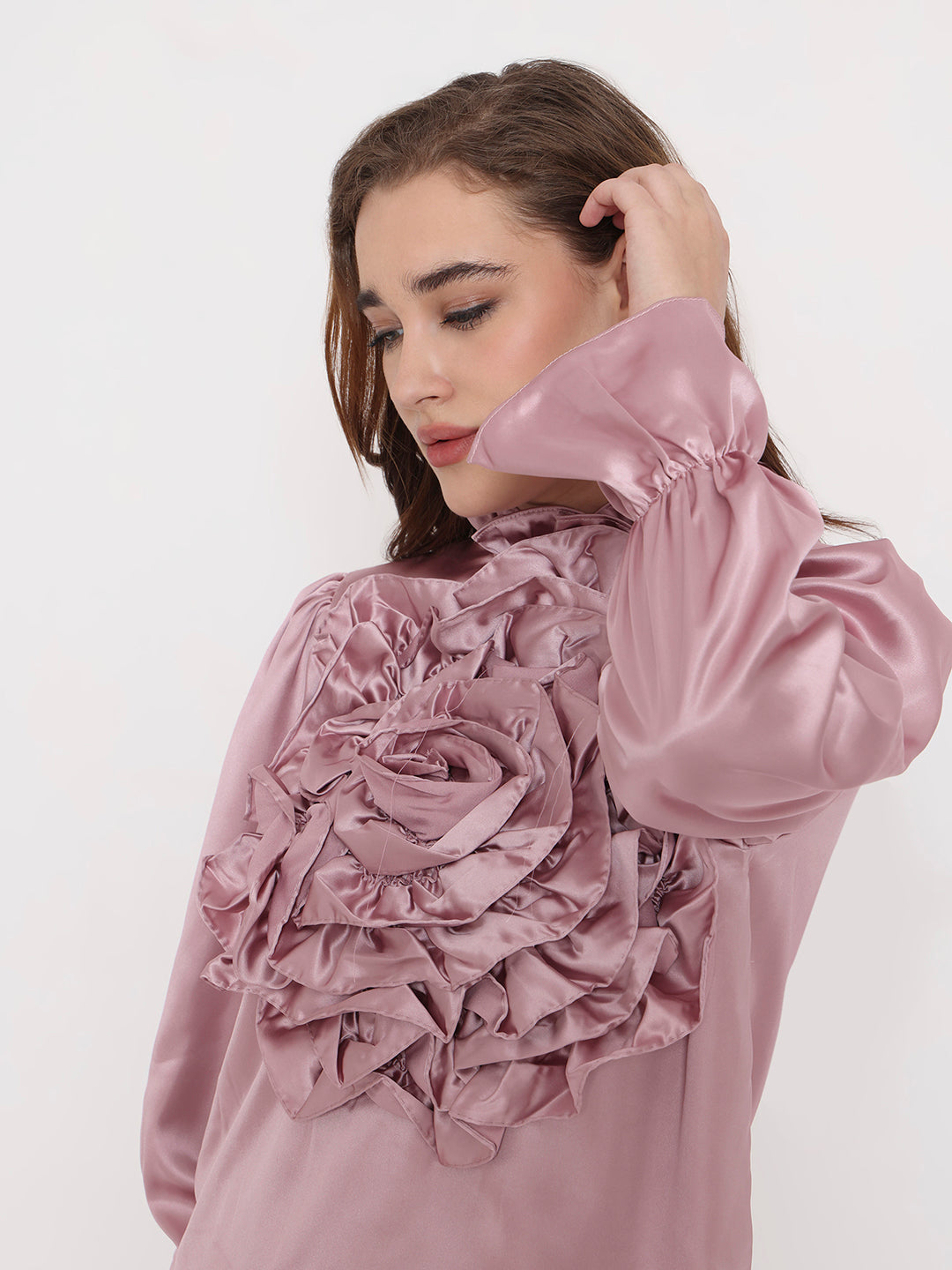 3D Rosette Top