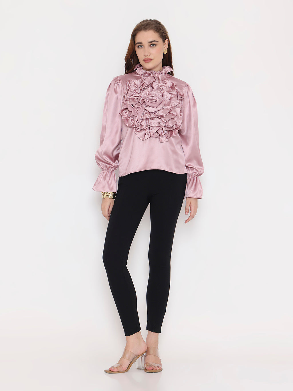 3D Rosette Top