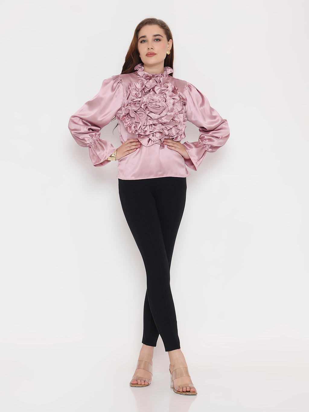 3D Rosette Top
