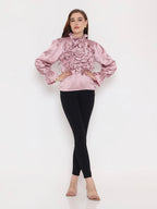 3D Rosette Top