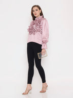 3D Rosette Top