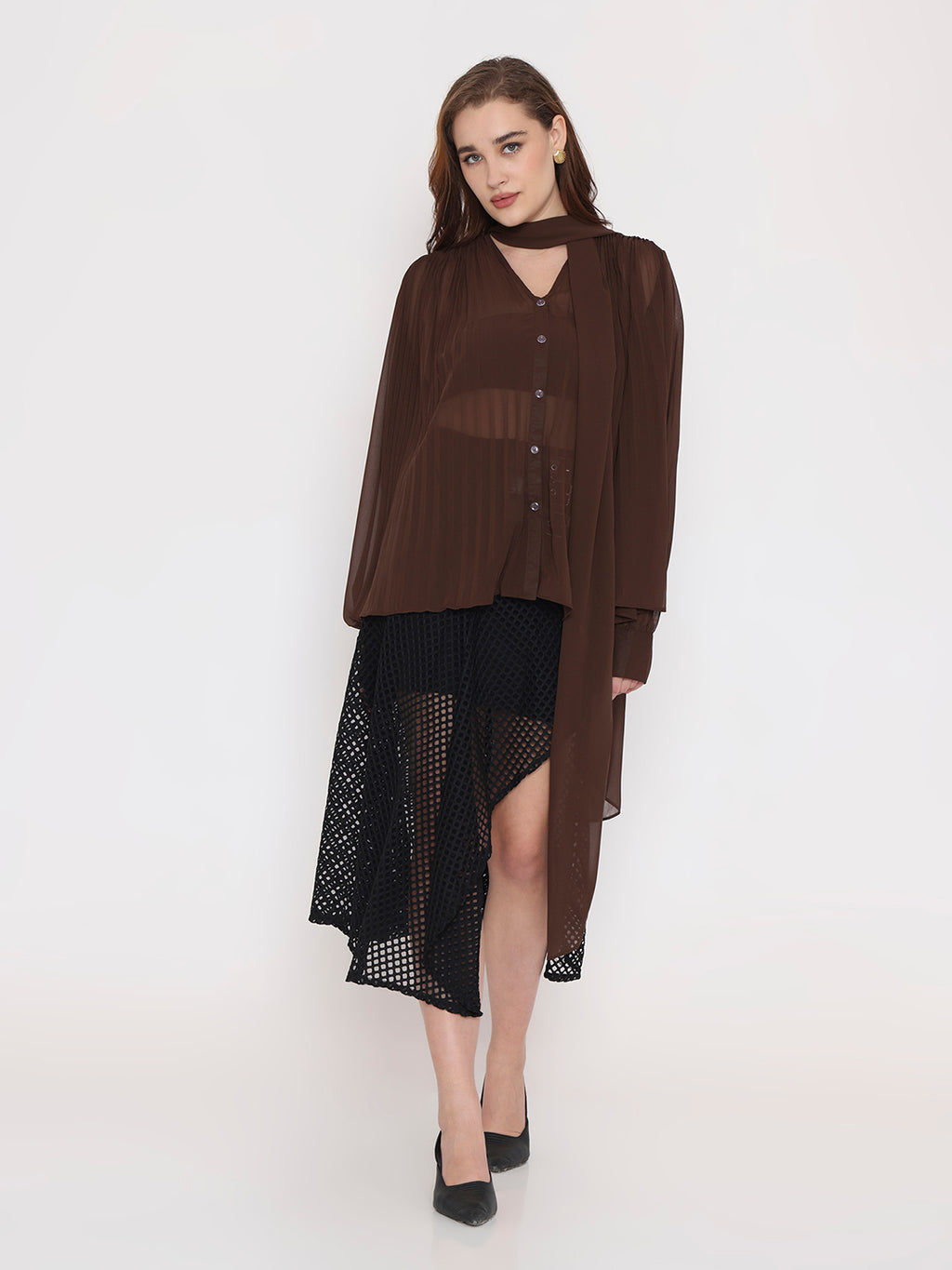 Ascot Collar Top