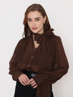 Ascot Collar Top