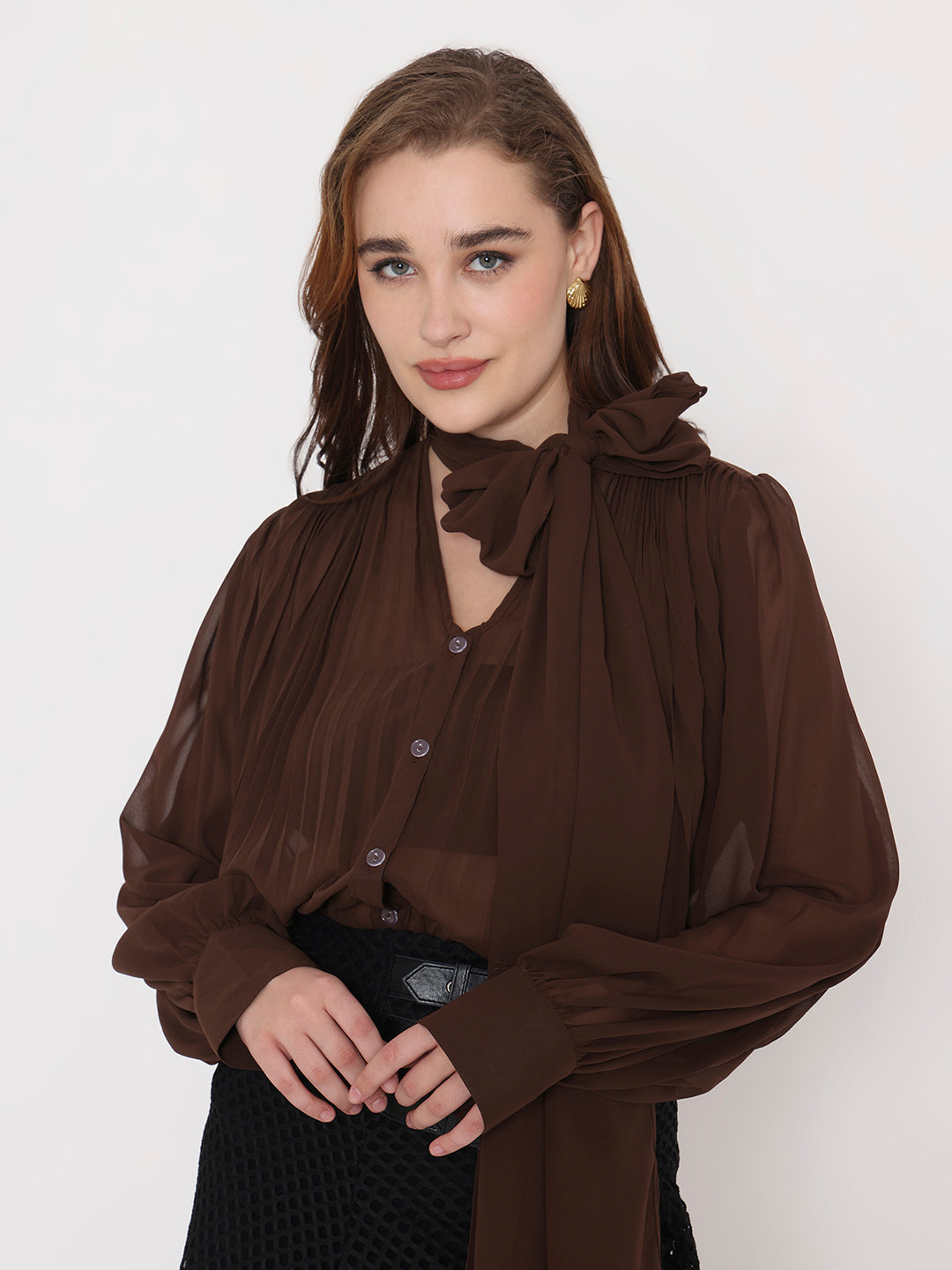 Ascot Collar Top