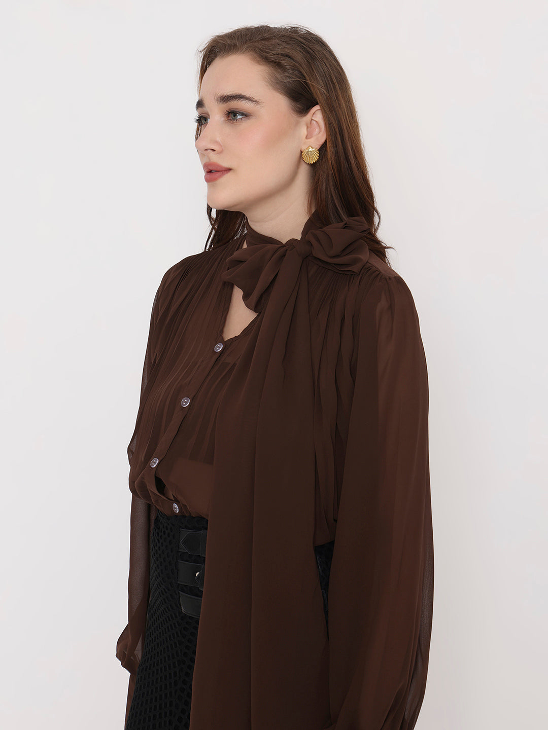 Ascot Collar Top