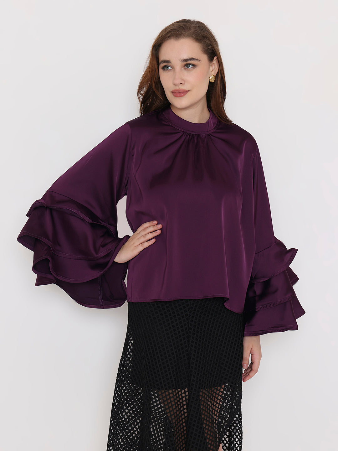 Satin Statement Top