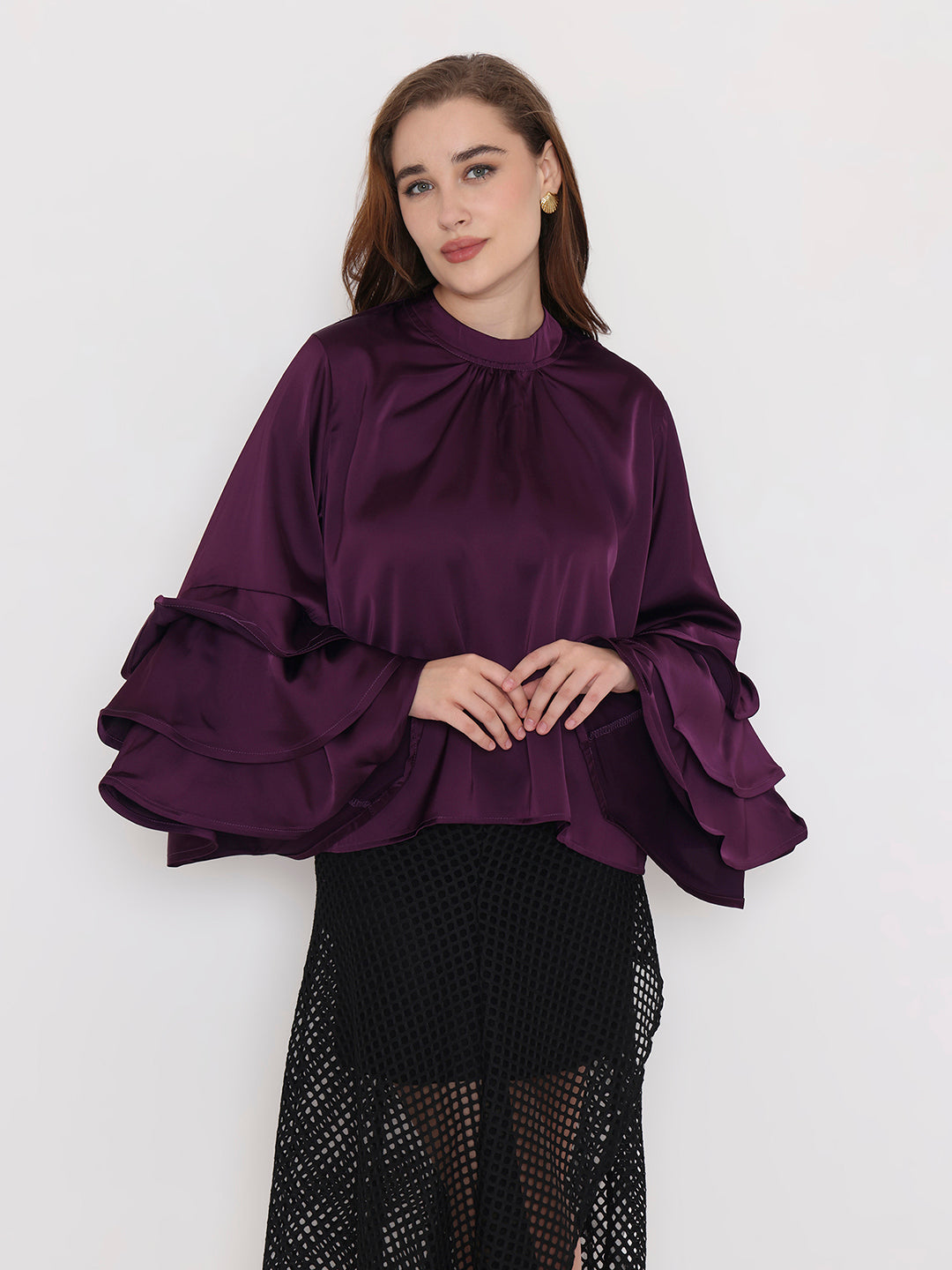Satin Statement Top