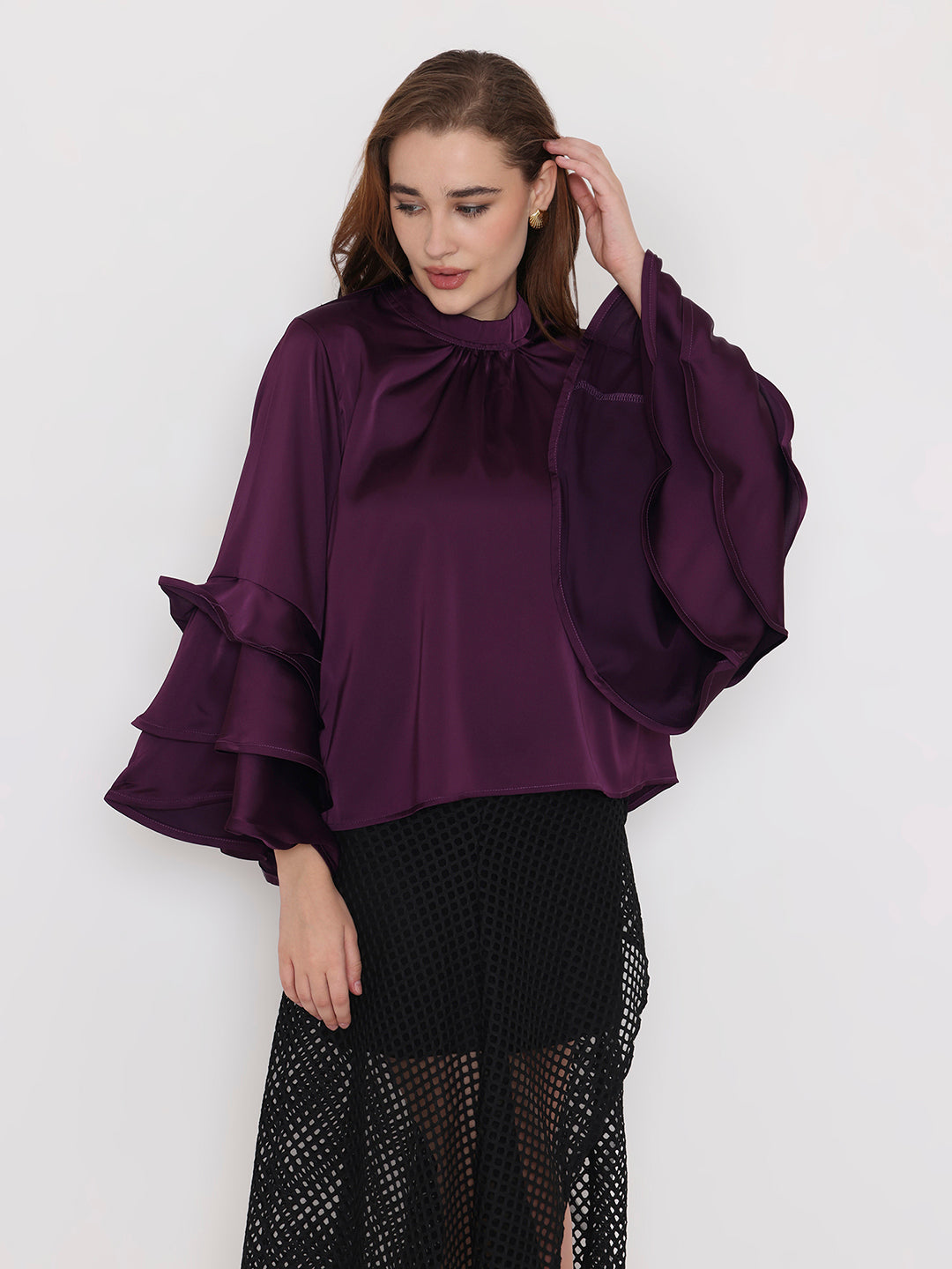 Satin Statement Top