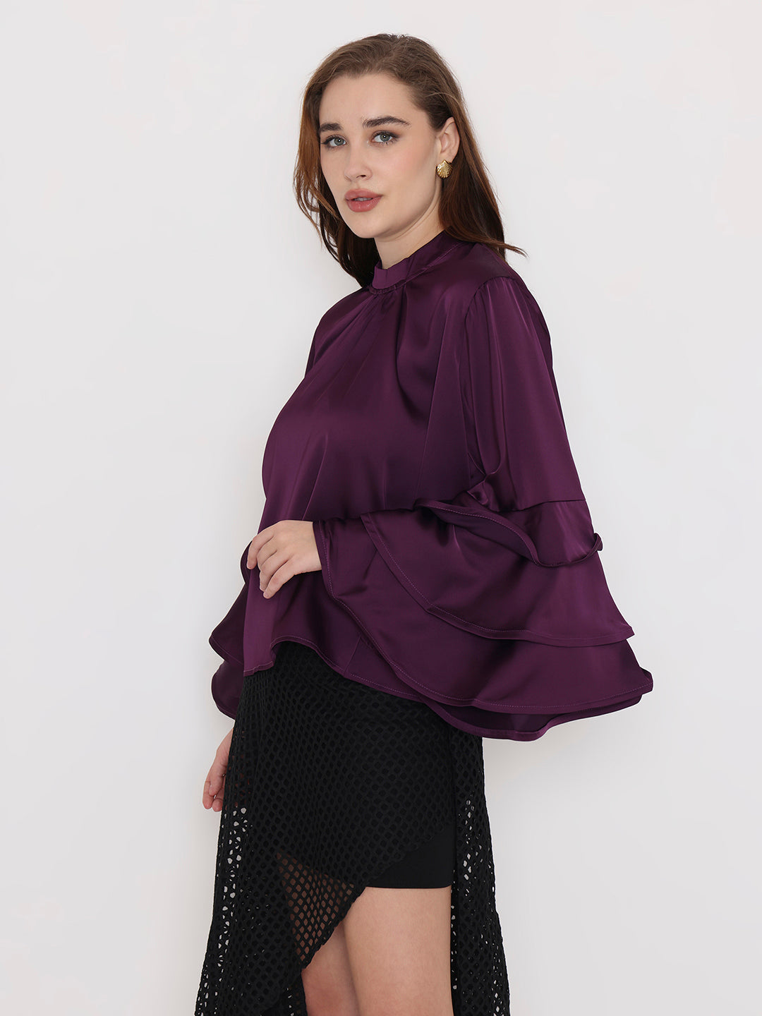 Satin Statement Top