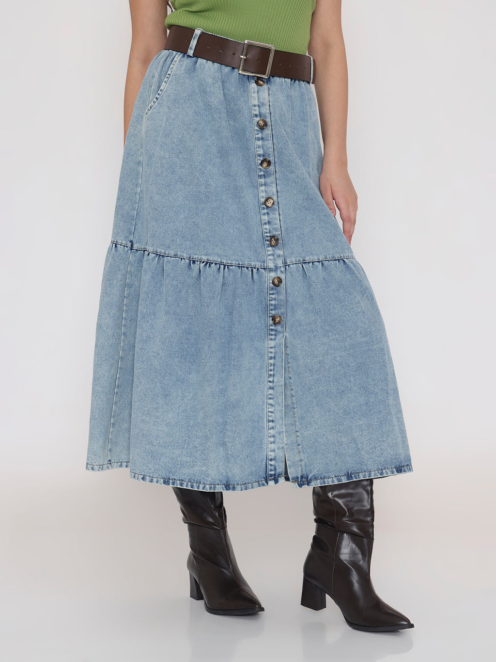 ButtonFront Meadow Skirt