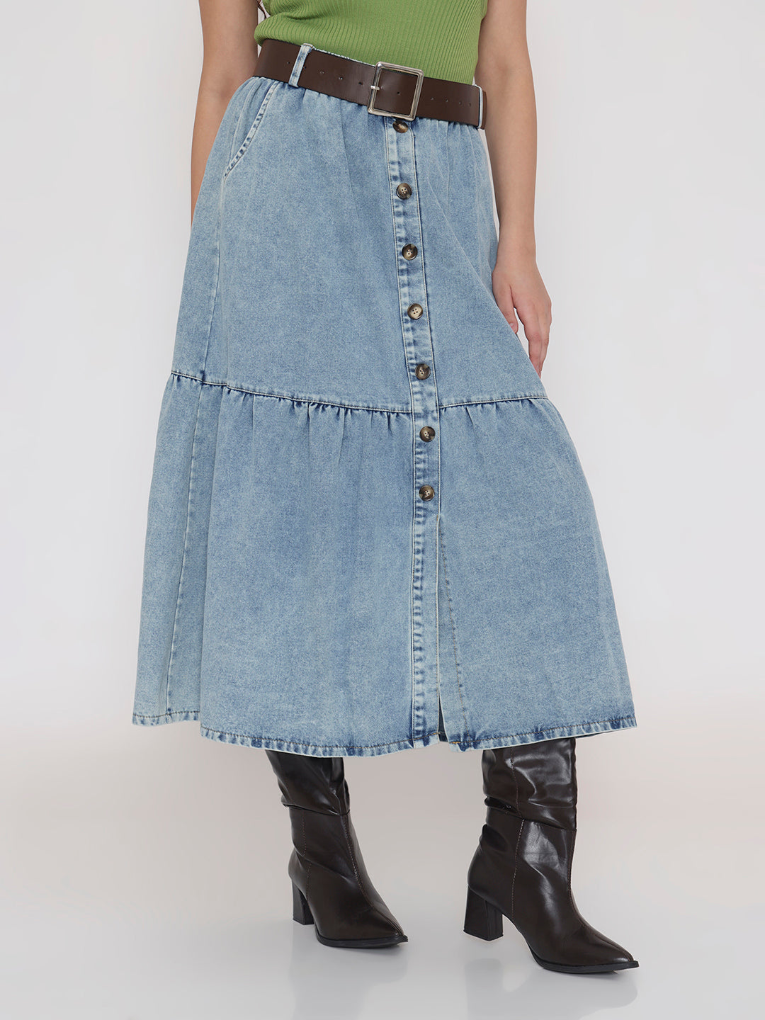 ButtonFront Meadow Skirt