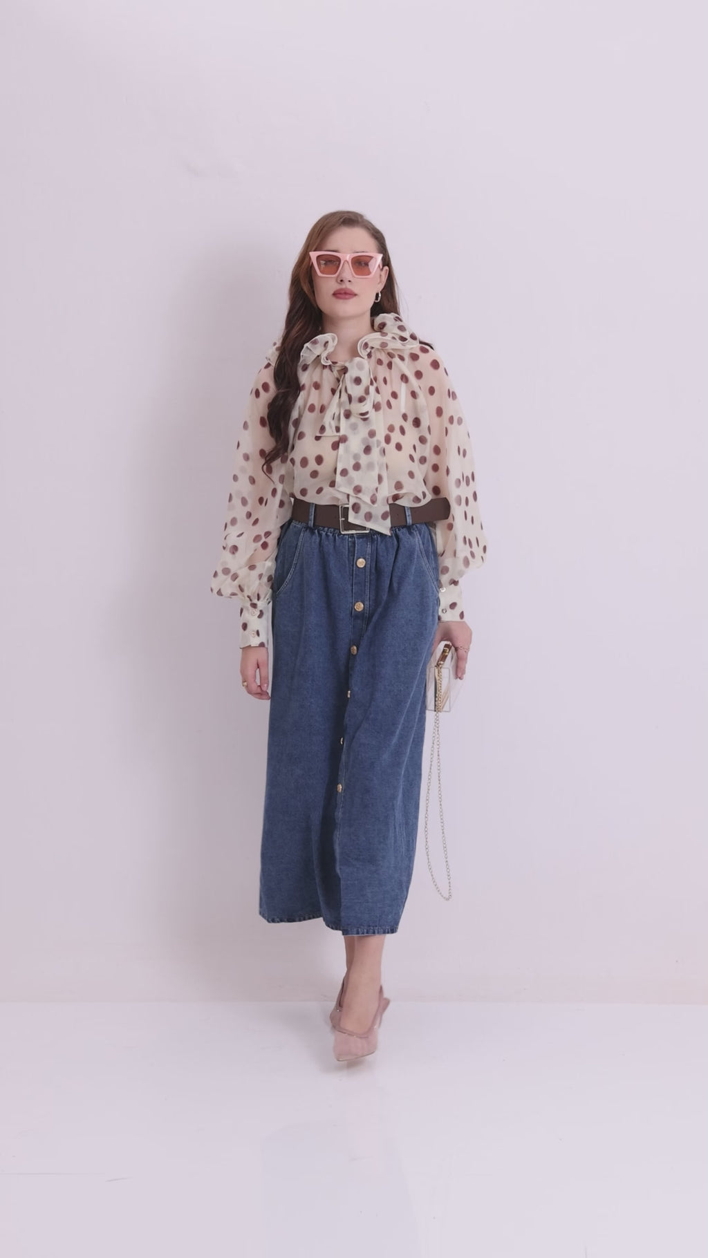 Persian Polka Bow Top