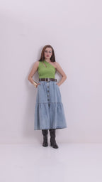 ButtonFront Meadow Skirt