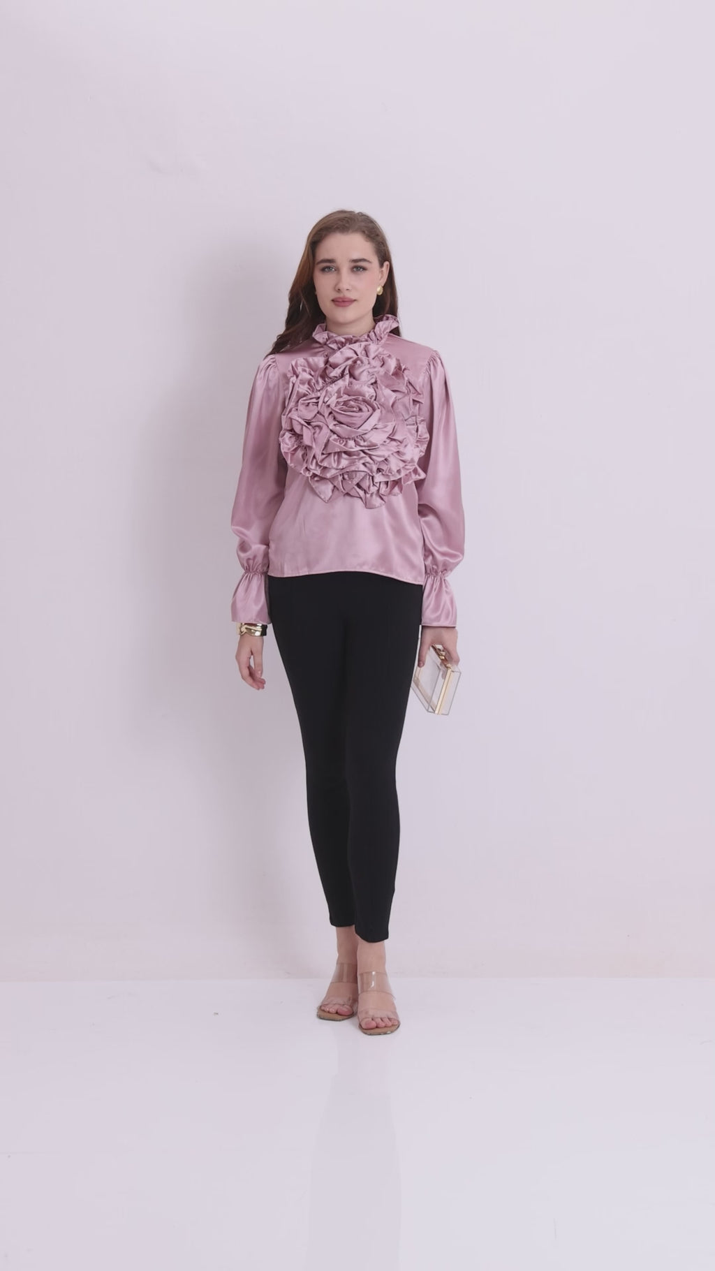 3D Rosette Top